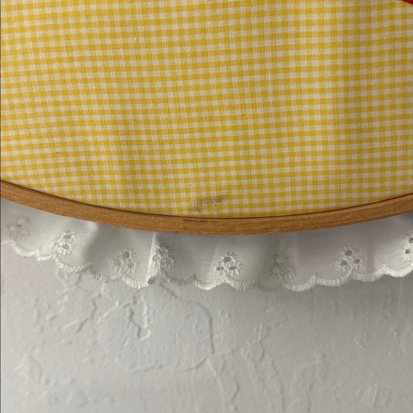 Vintage Style Patchwork Embroidered Hoops Primary Colors Horse Bear Decor - Picture 4 of 10